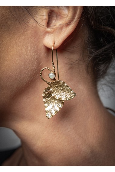 Pendientes hojas Dafne