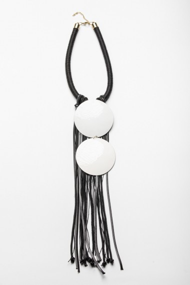 Collar Círculos blancos