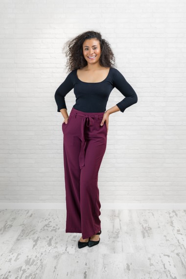 Pantalón Aasha granate