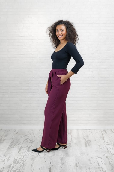 Pantalón Aasha granate